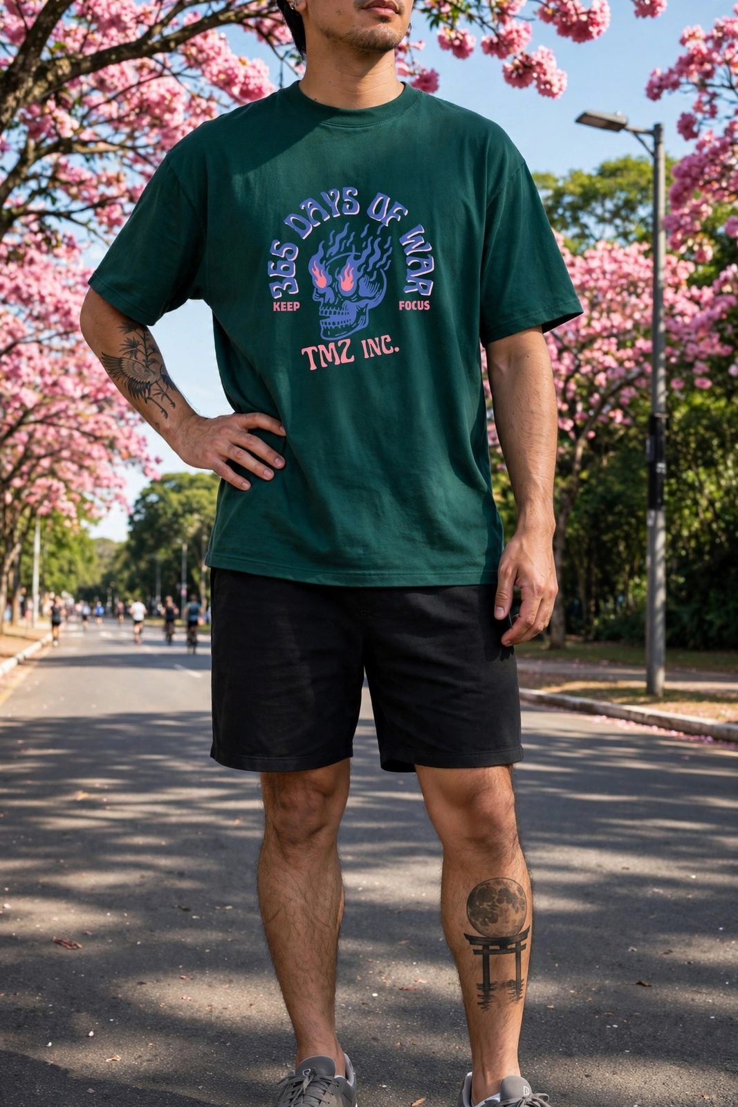Camiseta Oversized Dias de Luta. Dias de GlóriaZ — Verde Militar, vista 5